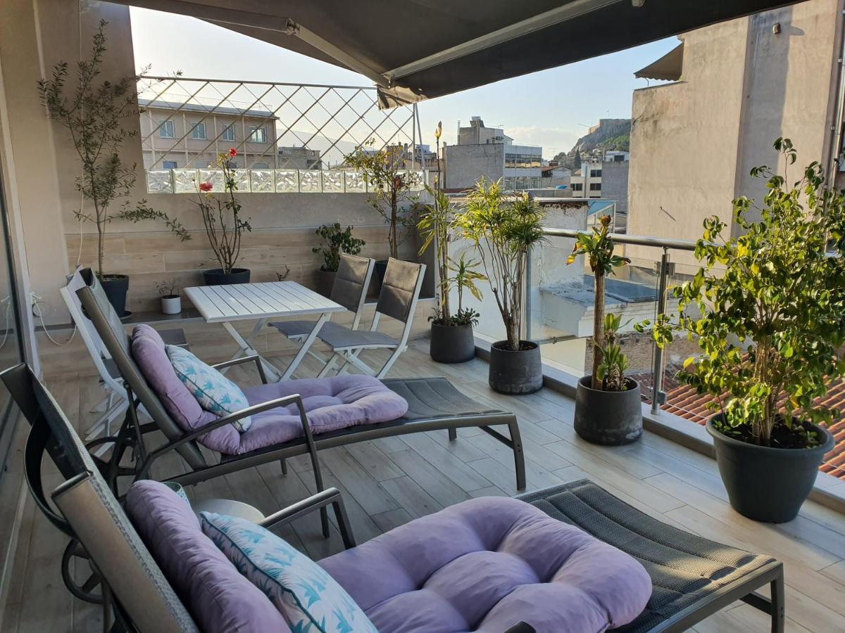 Super Loft With Acropolis View Daire Atina Dış mekan fotoğraf